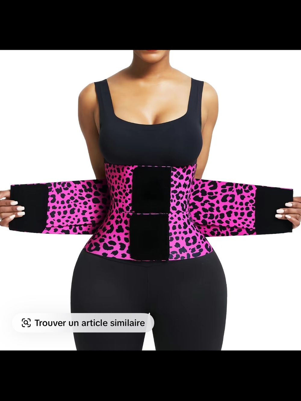 Waist Trainer Cincher - Hot Pink Leopard